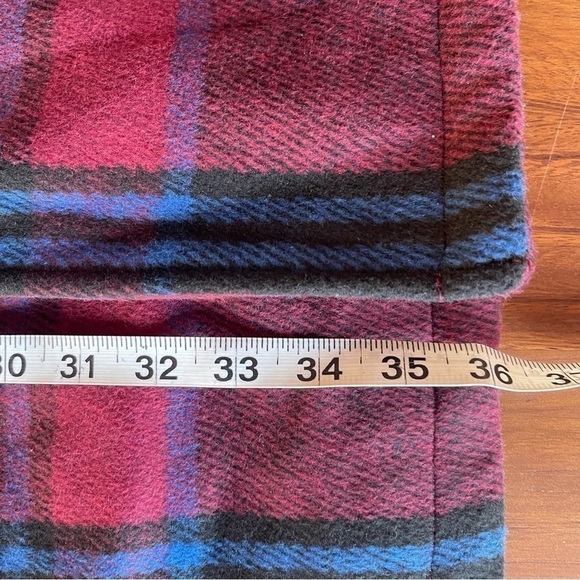 NWT Target White Houston white plaid over coat size medium - Picture 9 of 9